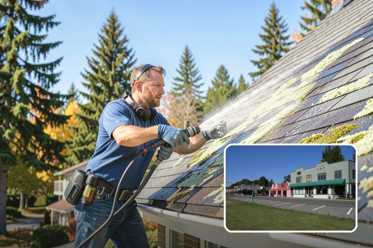 Basketball Court Cleaning in Snoqualmie, King County, WA - Restores reliable traction on a moss-slicked surface