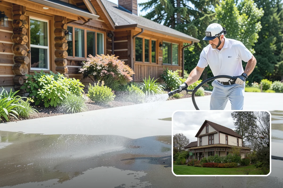 Basketball Court Cleaning in Sumner, Pierce County, WA - Restores reliable traction on a moss-slicked surface