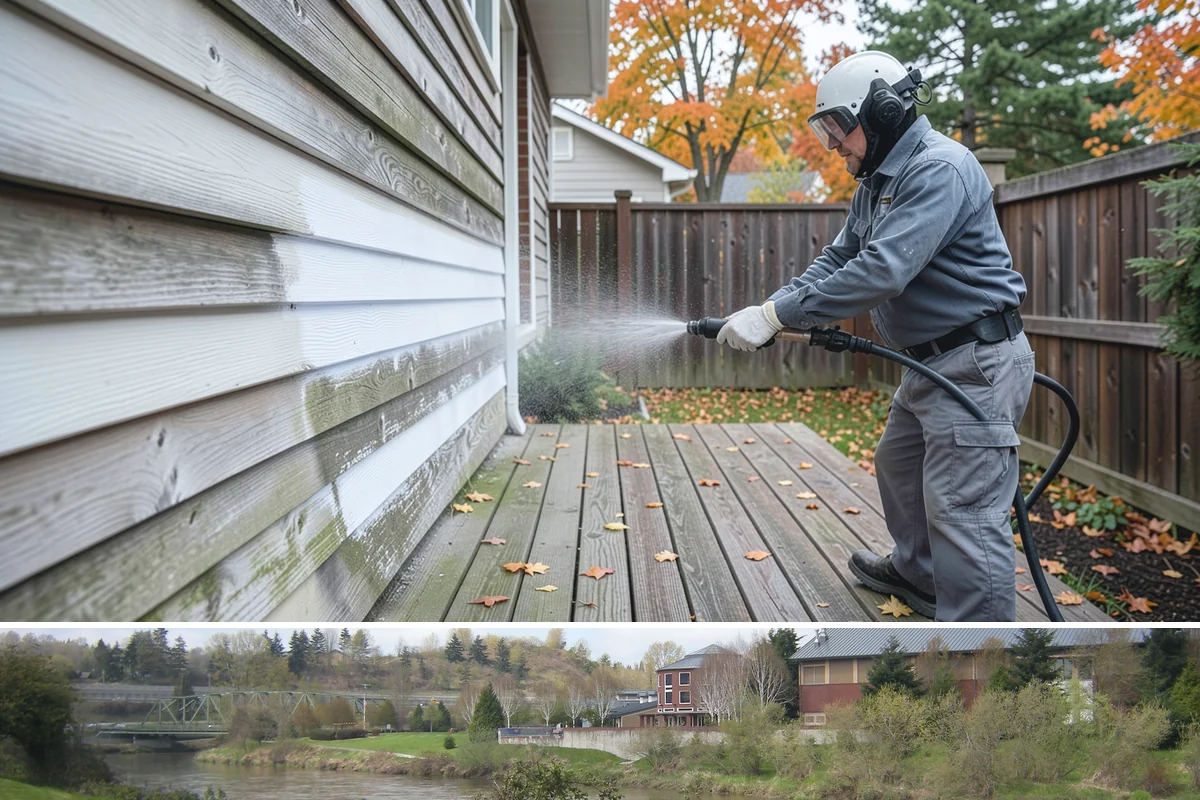 Basketball Court Cleaning in Tukwila, King County, WA - Clean the court in late spring to shed winter moss before the outdoor playing season heats up.