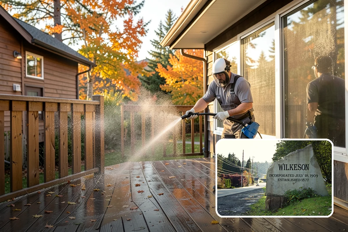 Basketball Court Cleaning in Wilkeson, Pierce County, WA - Restores reliable traction on a moss-slicked surface