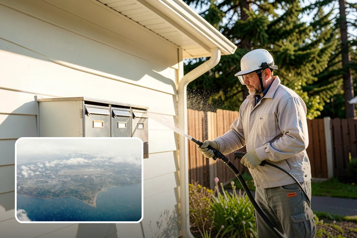 Battery Acid Stain Removal in Burien, King County, WA - Neutralizes acid to halt ongoing concrete damage