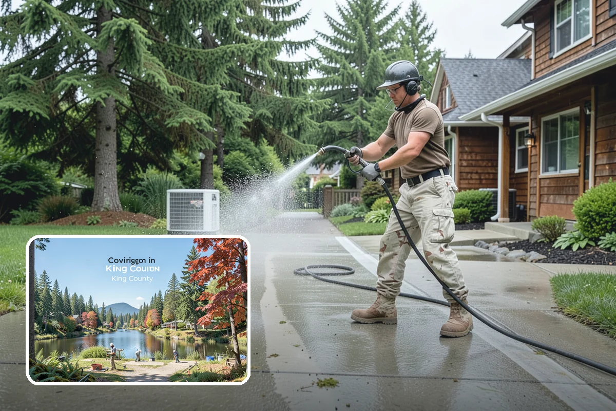 Battery Acid Stain Removal in Covington, King County, WA - Neutralizes acid to halt ongoing concrete damage
