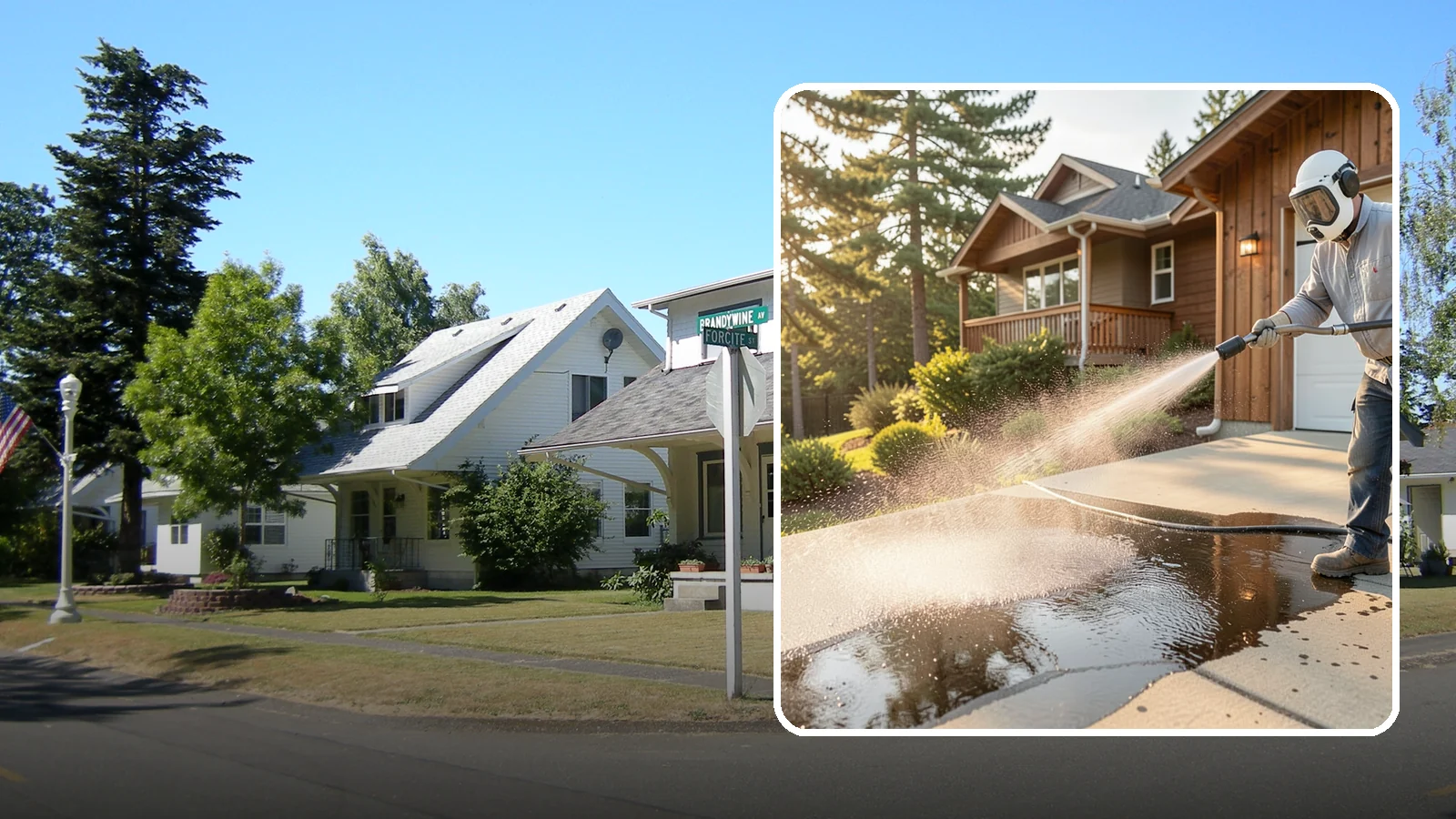 Battery Acid Stain Removal in DuPont, Pierce County, WA - Specialized neutralization and removal of battery acid stains and etching from concrete and garage floors.