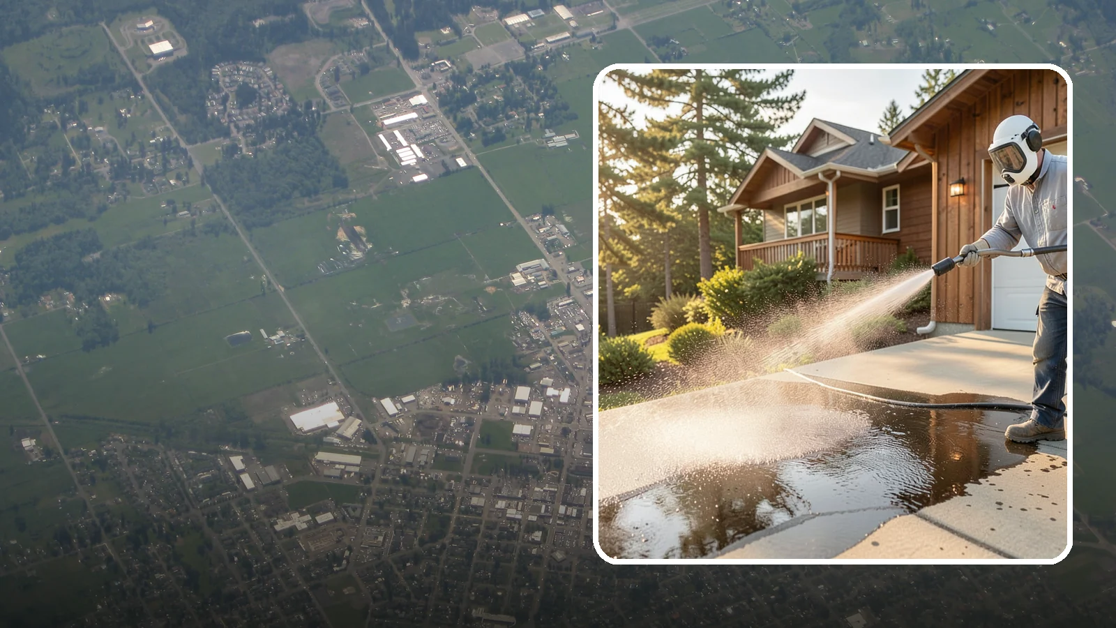 Battery Acid Stain Removal in Enumclaw, King County, WA - Specialized neutralization and removal of battery acid stains and etching from concrete and garage floors.