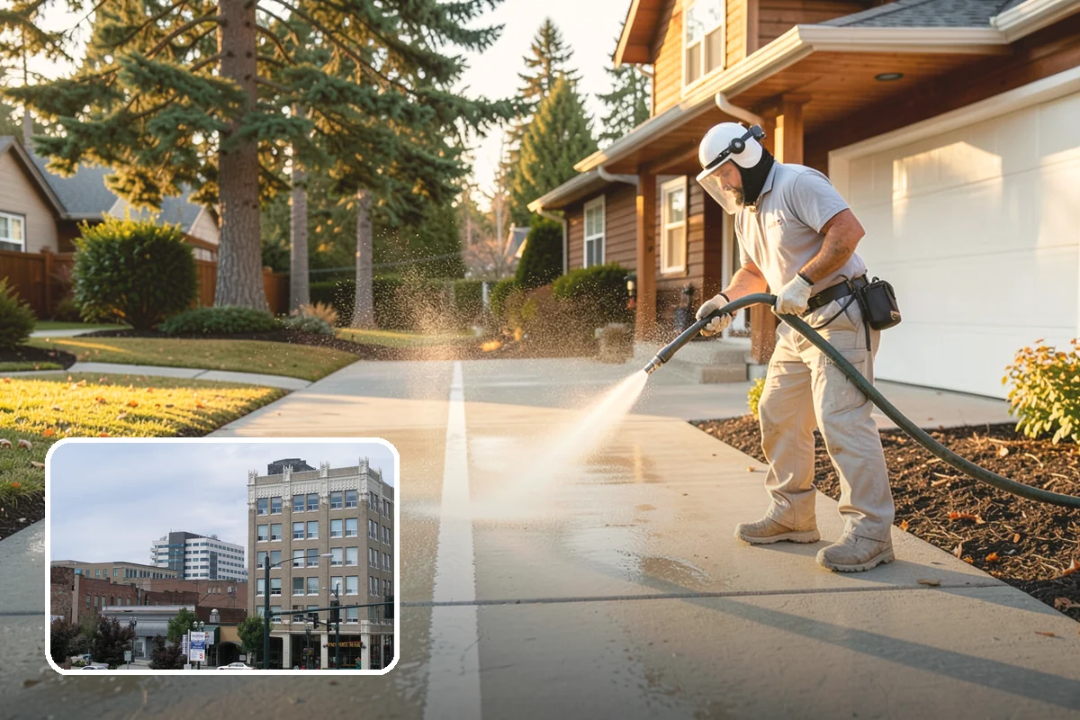 Battery Acid Stain Removal in Everett, Snohomish County, WA - Neutralizes acid to halt ongoing concrete damage