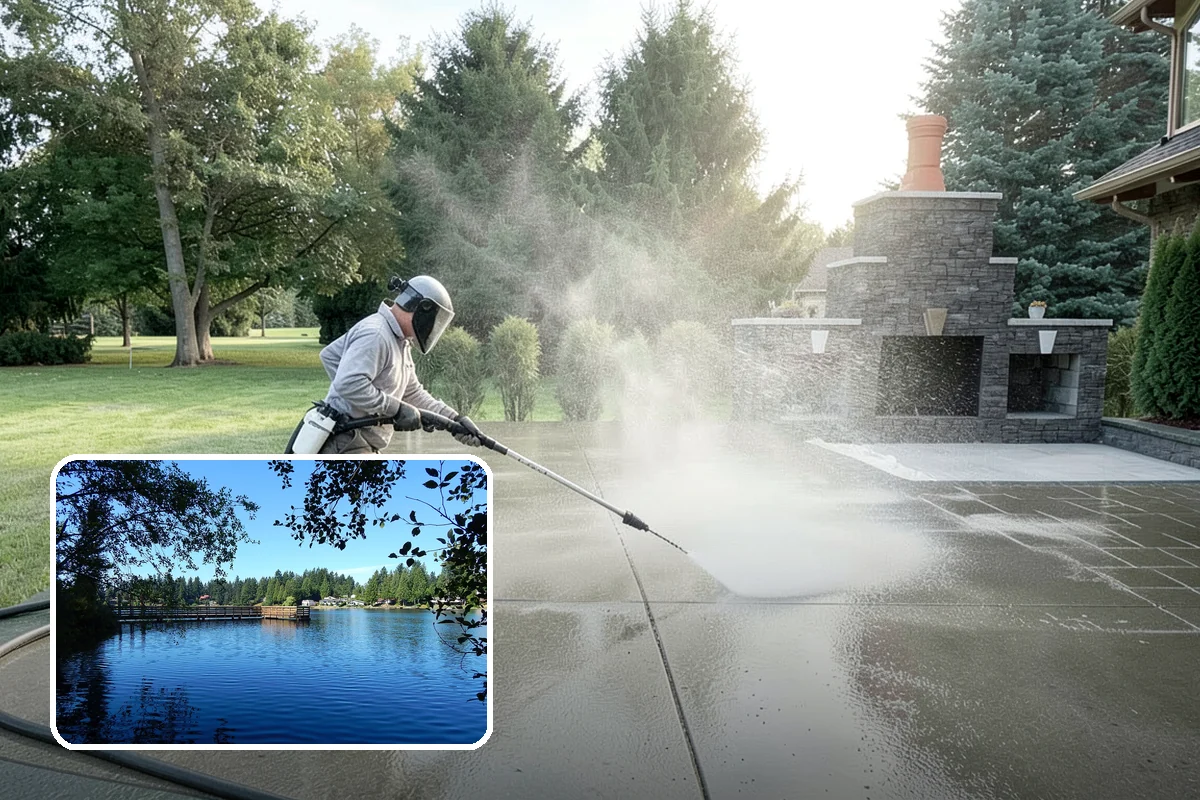 Battery Acid Stain Removal in Federal Way, King County, WA - Neutralizes acid to halt ongoing concrete damage