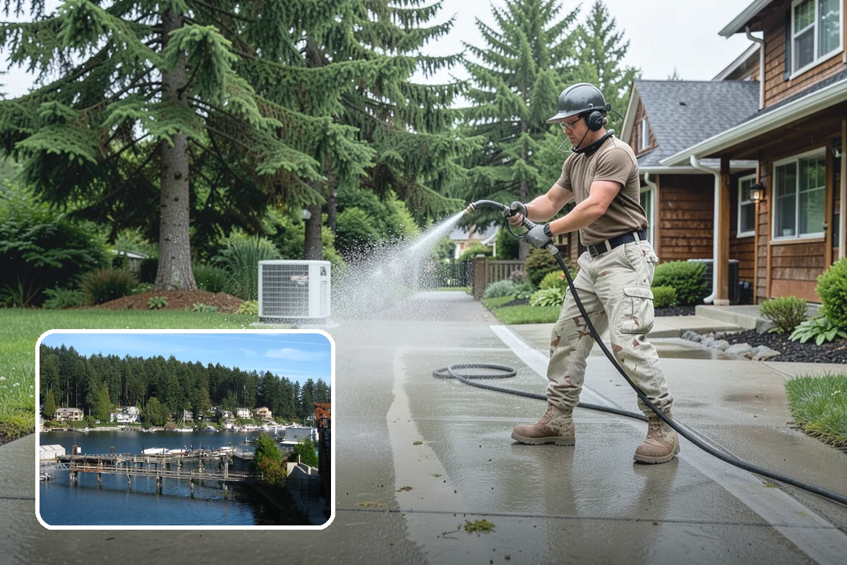 Battery Acid Stain Removal in Gig Harbor, Pierce County, WA - Neutralizes acid to halt ongoing concrete damage