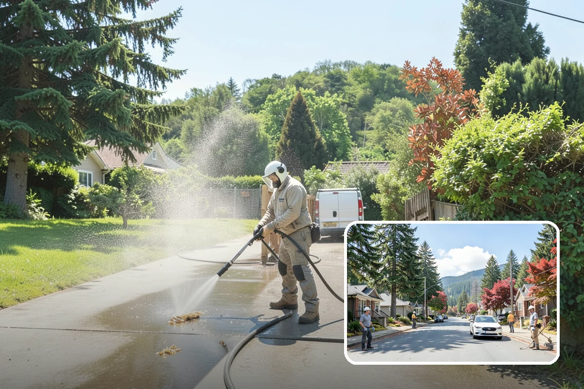 Battery Acid Stain Removal in Hunts Point, King County, WA - Neutralizes acid to halt ongoing concrete damage