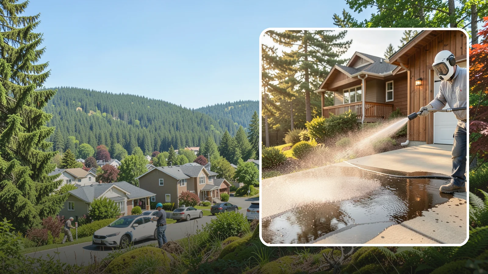 Battery Acid Stain Removal in Index, Snohomish County, WA - Specialized neutralization and removal of battery acid stains and etching from concrete and garage floors.