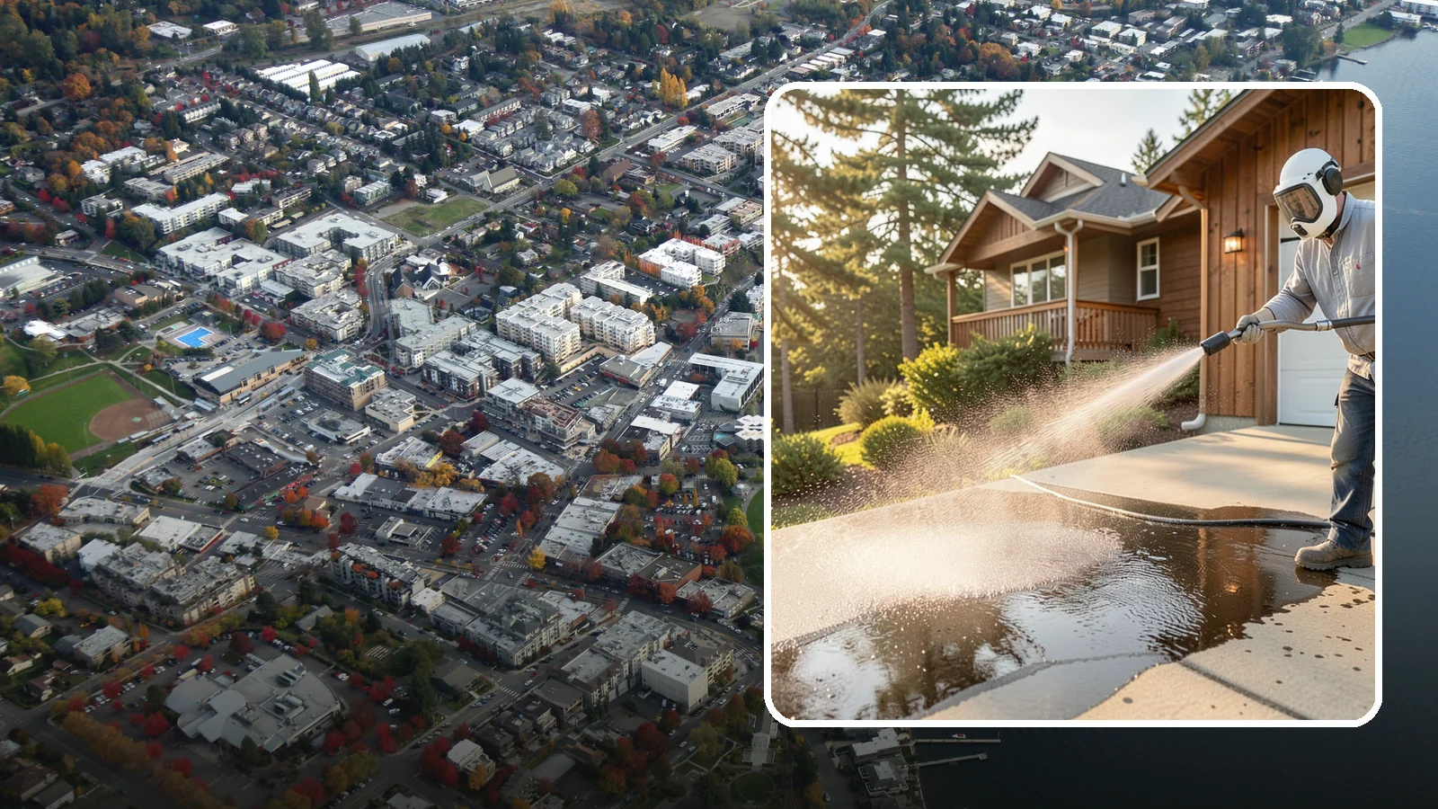 Battery Acid Stain Removal in Kirkland, King County, WA - Specialized neutralization and removal of battery acid stains and etching from concrete and garage floors.