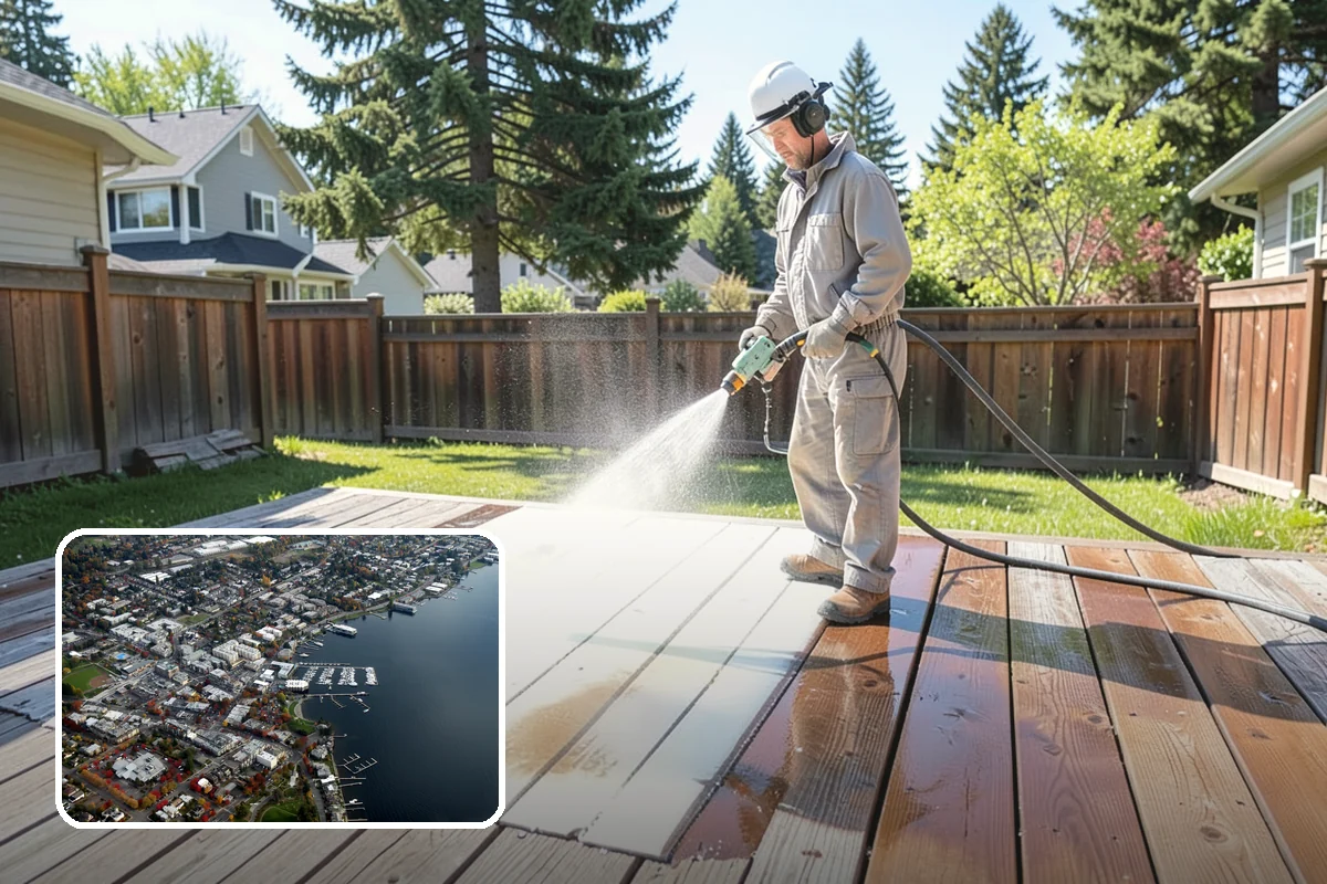 Battery Acid Stain Removal in Kirkland, King County, WA - Neutralizes acid to halt ongoing concrete damage