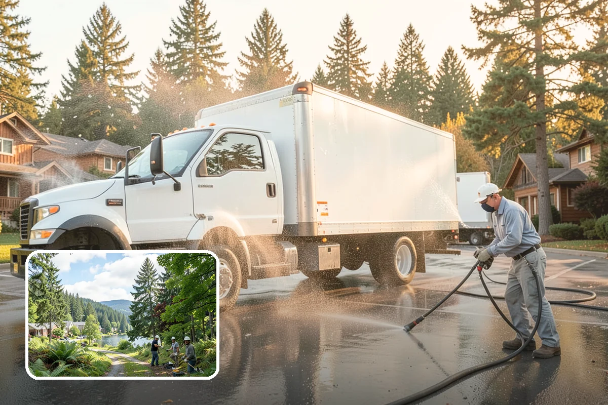 Battery Acid Stain Removal in Lake Forest Park, King County, WA - Neutralizes acid to halt ongoing concrete damage