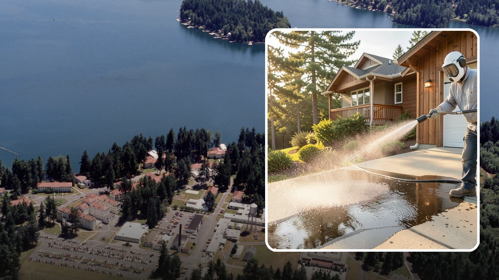 Battery Acid Stain Removal in Lakewood, Pierce County, WA - Specialized neutralization and removal of battery acid stains and etching from concrete and garage floors.