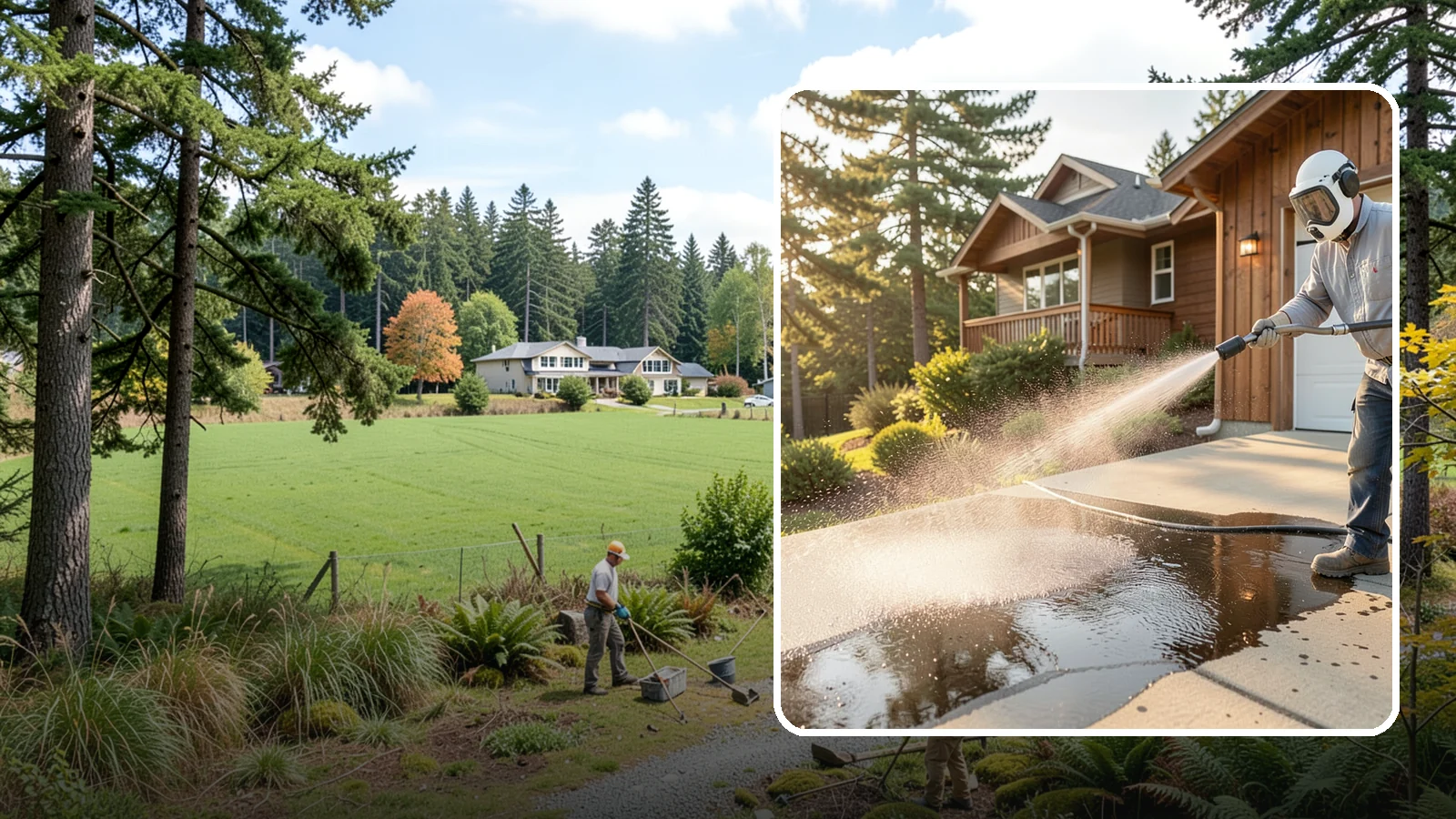 Battery Acid Stain Removal in Lyman, Skagit County, WA - Specialized neutralization and removal of battery acid stains and etching from concrete and garage floors.