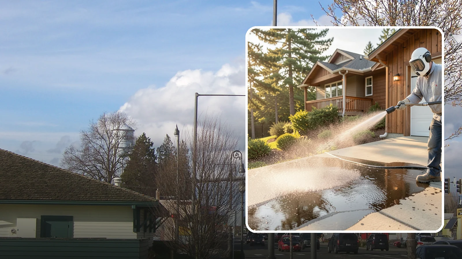 Battery Acid Stain Removal in Marysville, Snohomish County, WA - Specialized neutralization and removal of battery acid stains and etching from concrete and garage floors.