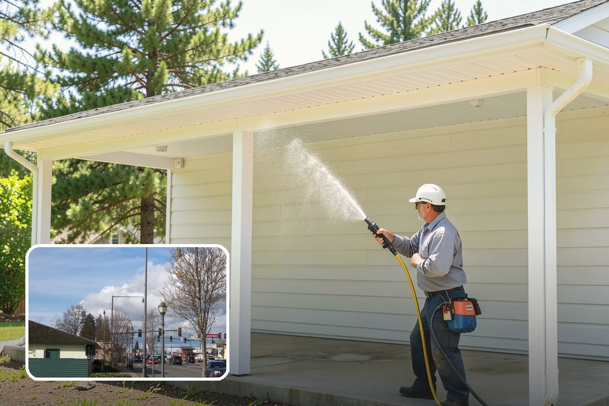 Battery Acid Stain Removal in Marysville, Snohomish County, WA - Neutralizes acid to halt ongoing concrete damage