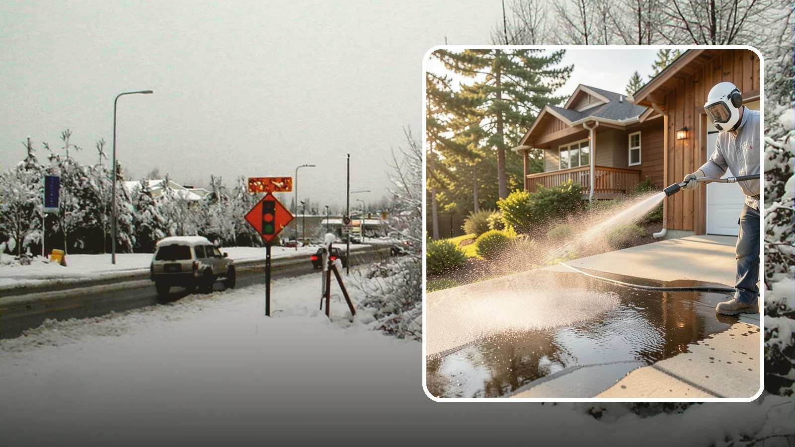 Battery Acid Stain Removal in Newcastle, King County, WA - Specialized neutralization and removal of battery acid stains and etching from concrete and garage floors.
