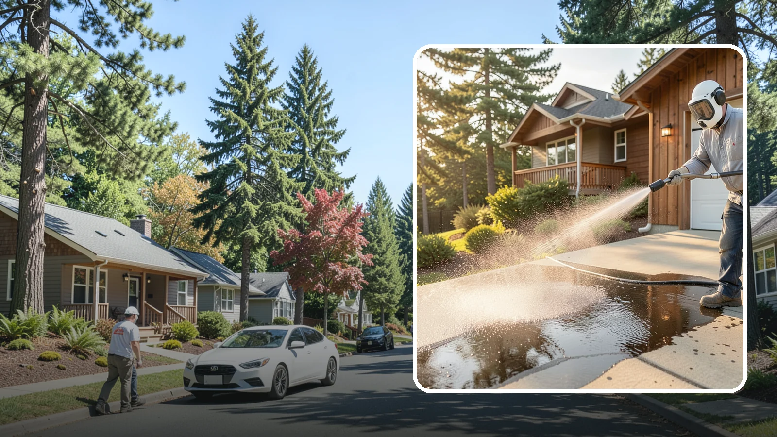 Battery Acid Stain Removal in Orting, Pierce County, WA - Specialized neutralization and removal of battery acid stains and etching from concrete and garage floors.