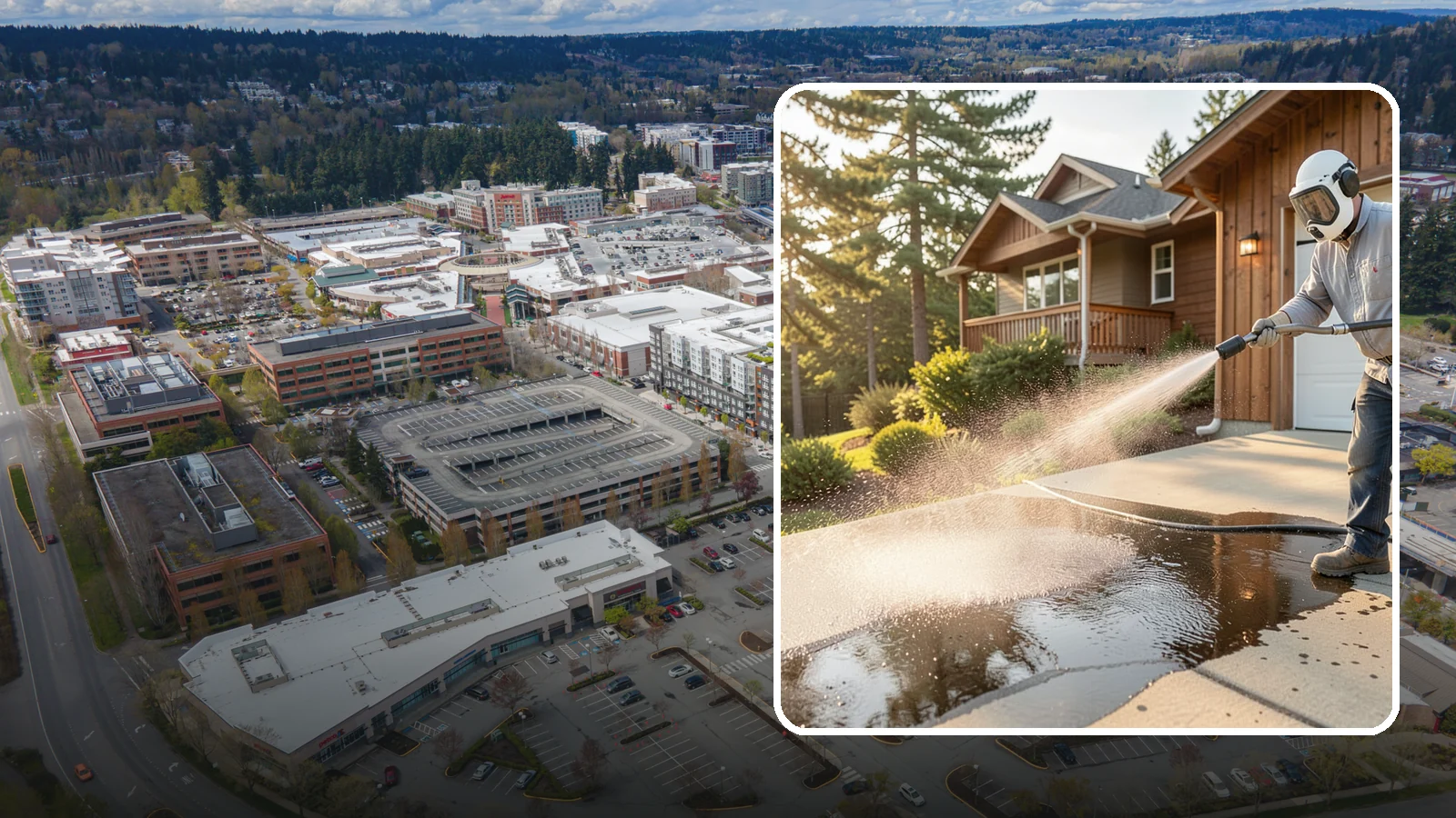 Battery Acid Stain Removal in Redmond, King County, WA - Specialized neutralization and removal of battery acid stains and etching from concrete and garage floors.