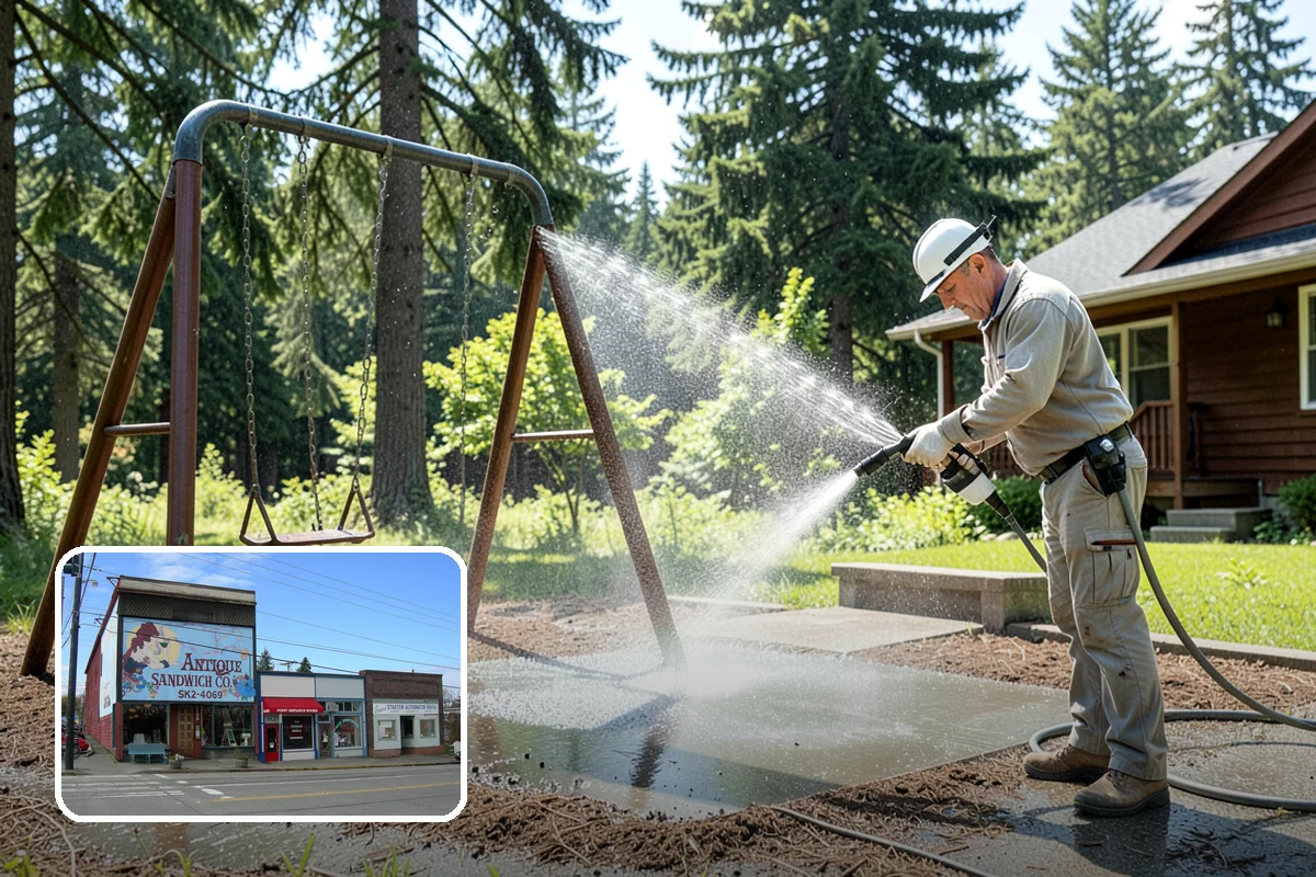 Battery Acid Stain Removal in Ruston, Pierce County, WA - Neutralizes acid to halt ongoing concrete damage