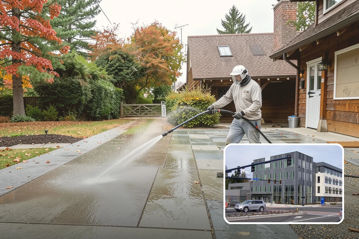 Battery Acid Stain Removal in Shoreline, King County, WA - Neutralizes acid to halt ongoing concrete damage