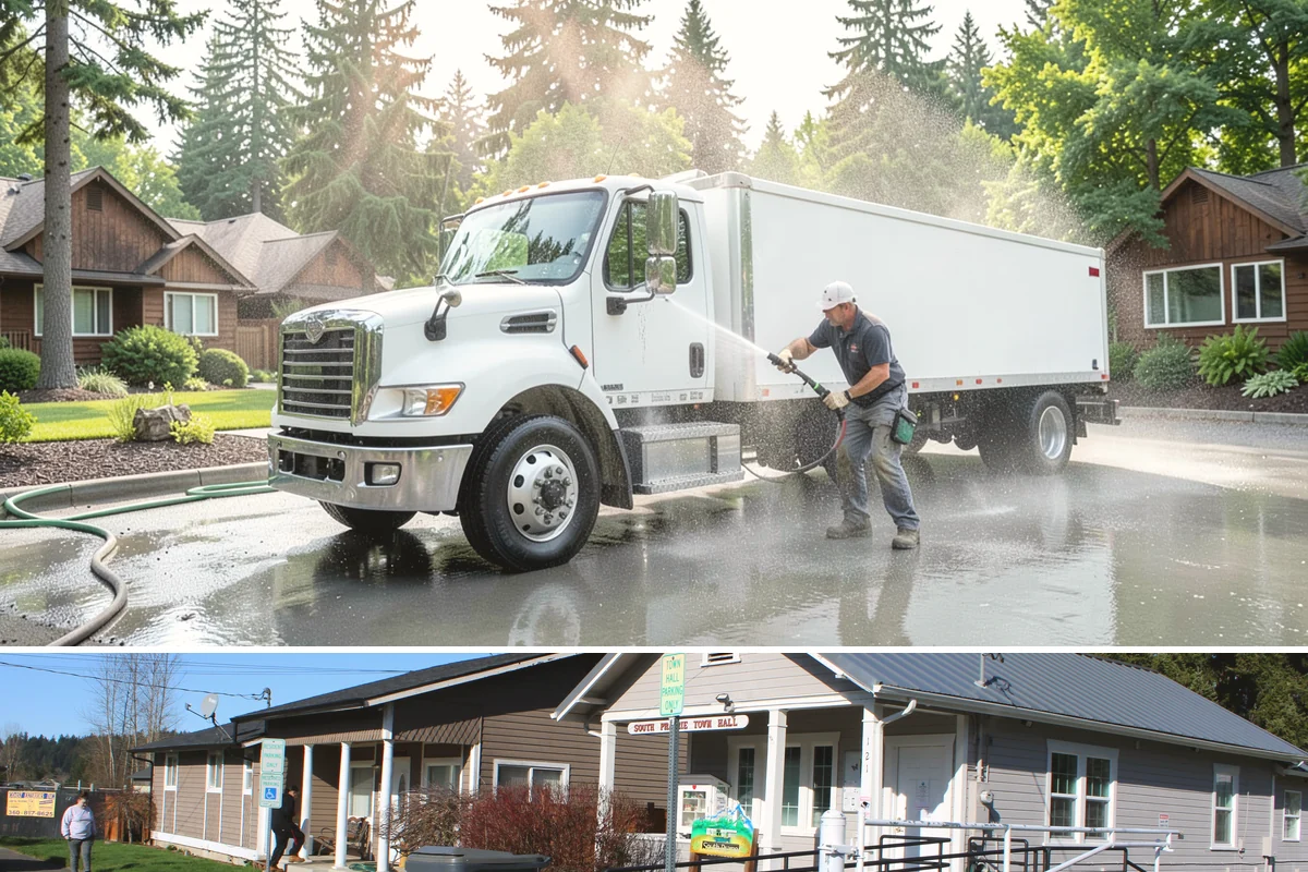 Battery Acid Stain Removal in South Prairie, Pierce County, WA - Battery acid stains are best treated promptly year-round, with dry indoor garage conditions making cleanup and any sealing easier.