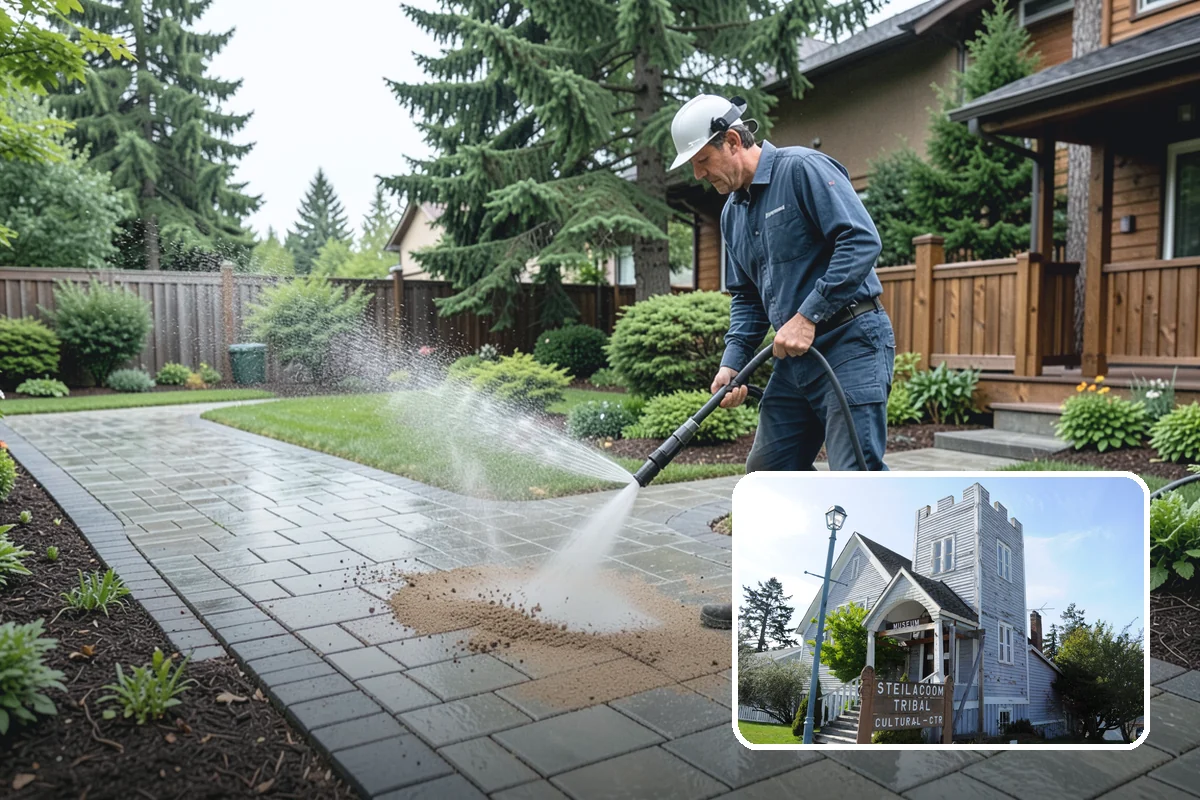 Battery Acid Stain Removal in Steilacoom, Pierce County, WA - Neutralizes acid to halt ongoing concrete damage