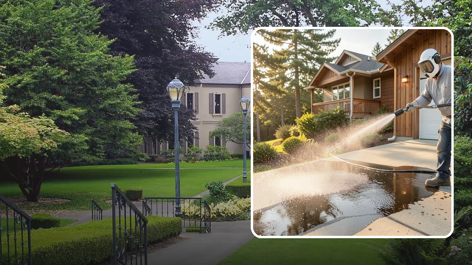 Battery Acid Stain Removal in Woodinville, King County, WA - Specialized neutralization and removal of battery acid stains and etching from concrete and garage floors.
