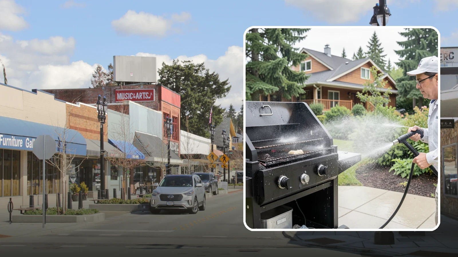 BBQ Grill Cleaning in Bothell, King County, WA - We degrease grates, burners, and exterior housings so your grill is safe and ready for that rare Washington sunny cookout.