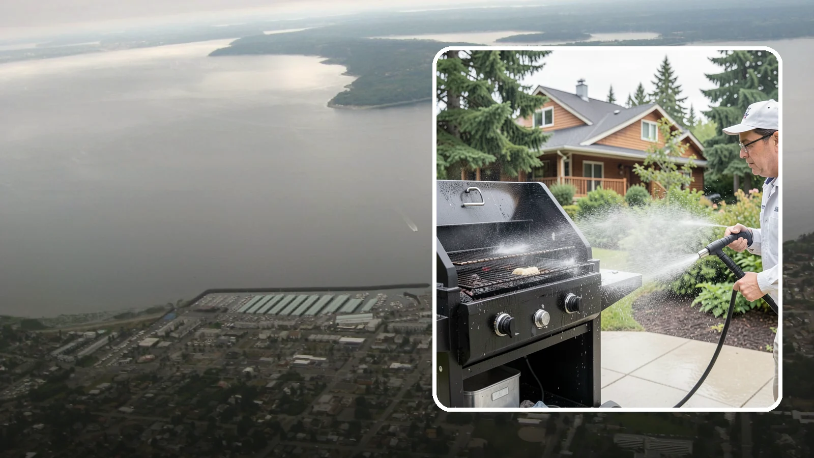 BBQ Grill Cleaning in Des Moines, King County, WA - We degrease grates, burners, and exterior housings so your grill is safe and ready for that rare Washington sunny cookout.