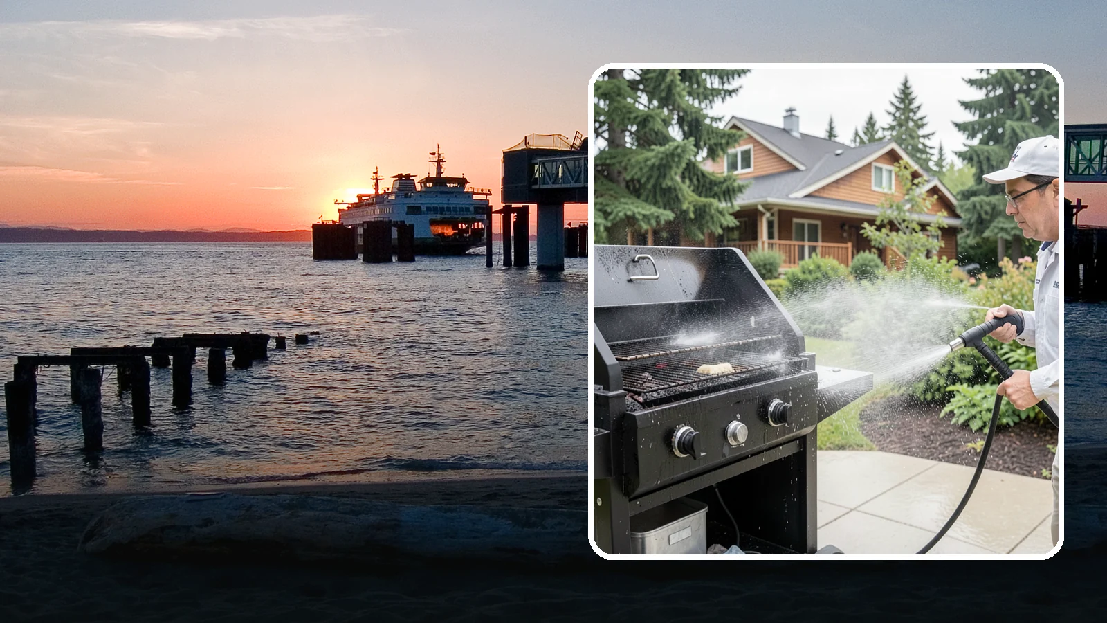 BBQ Grill Cleaning in Edmonds, Snohomish County, WA - We degrease grates, burners, and exterior housings so your grill is safe and ready for that rare Washington sunny cookout.