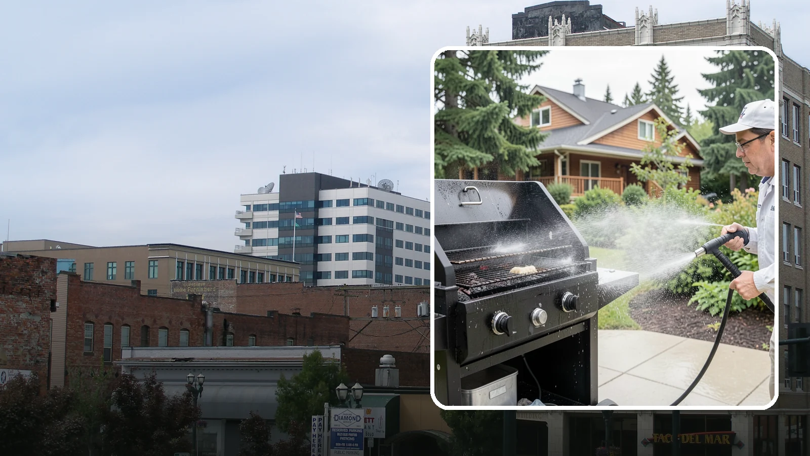 BBQ Grill Cleaning in Everett, Snohomish County, WA - We degrease grates, burners, and exterior housings so your grill is safe and ready for that rare Washington sunny cookout.