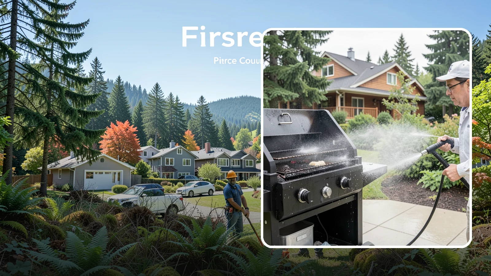 BBQ Grill Cleaning in Fircrest, Pierce County, WA - We degrease grates, burners, and exterior housings so your grill is safe and ready for that rare Washington sunny cookout.