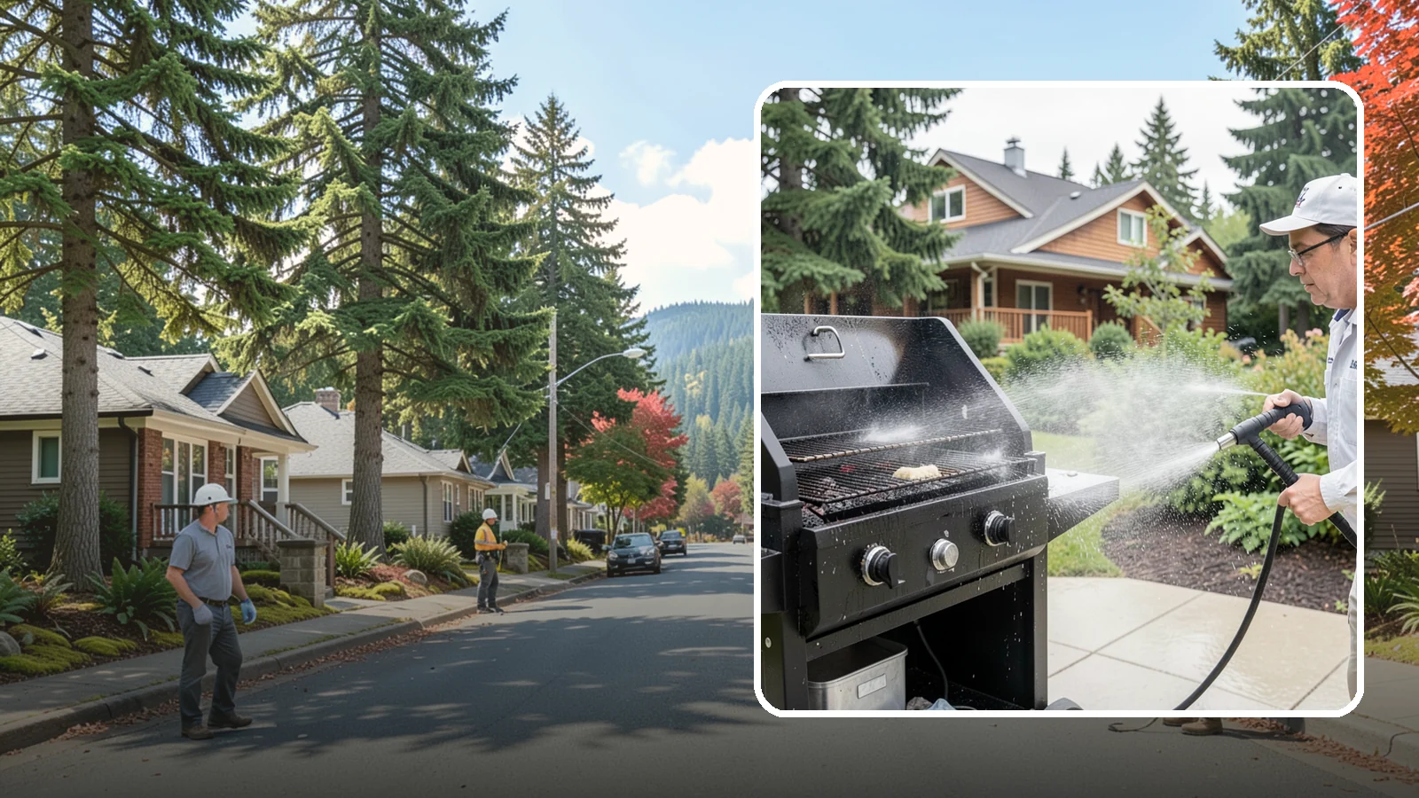 BBQ Grill Cleaning in Hunts Point, King County, WA - We degrease grates, burners, and exterior housings so your grill is safe and ready for that rare Washington sunny cookout.