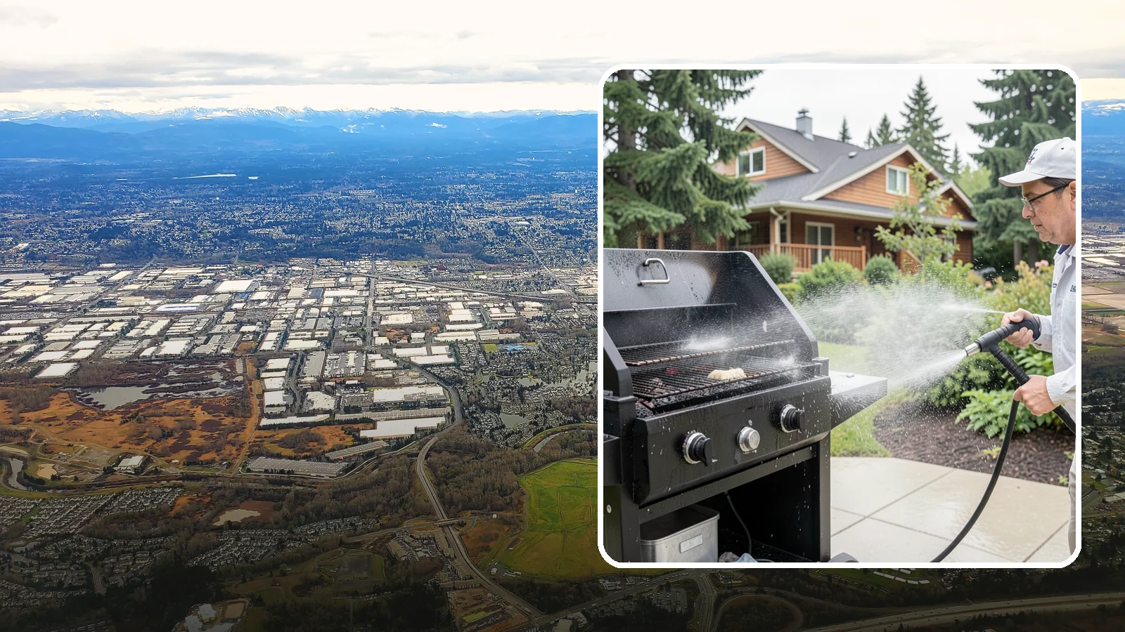 BBQ Grill Cleaning in Kent, King County, WA - We degrease grates, burners, and exterior housings so your grill is safe and ready for that rare Washington sunny cookout.