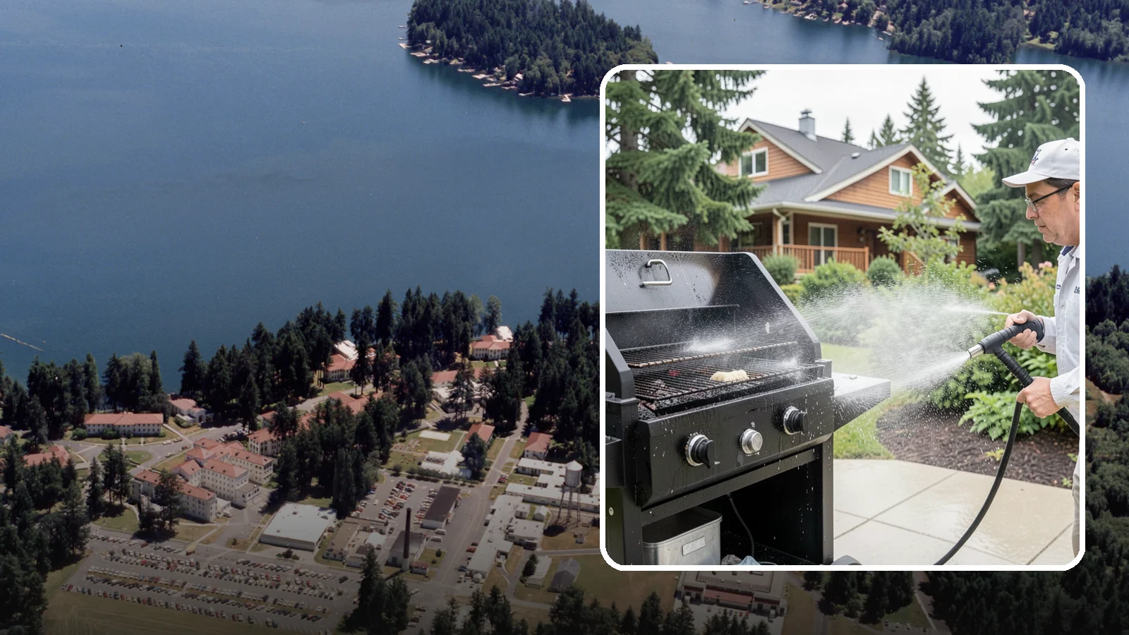 BBQ Grill Cleaning in Lakewood, Pierce County, WA - We degrease grates, burners, and exterior housings so your grill is safe and ready for that rare Washington sunny cookout.