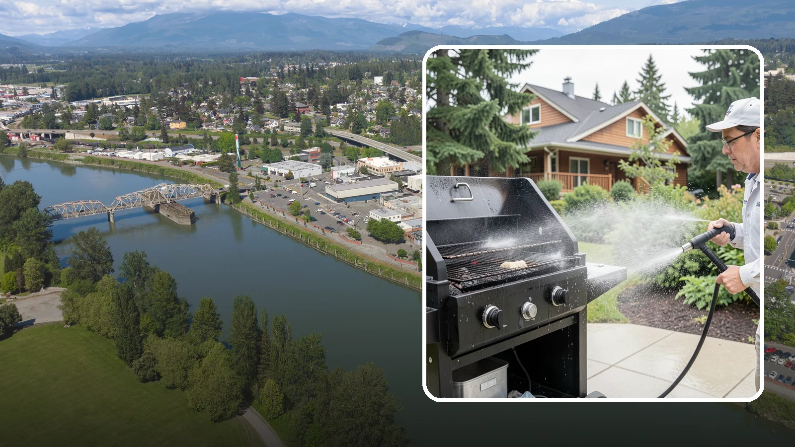 BBQ Grill Cleaning in Mount Vernon, Skagit County, WA - We degrease grates, burners, and exterior housings so your grill is safe and ready for that rare Washington sunny cookout.