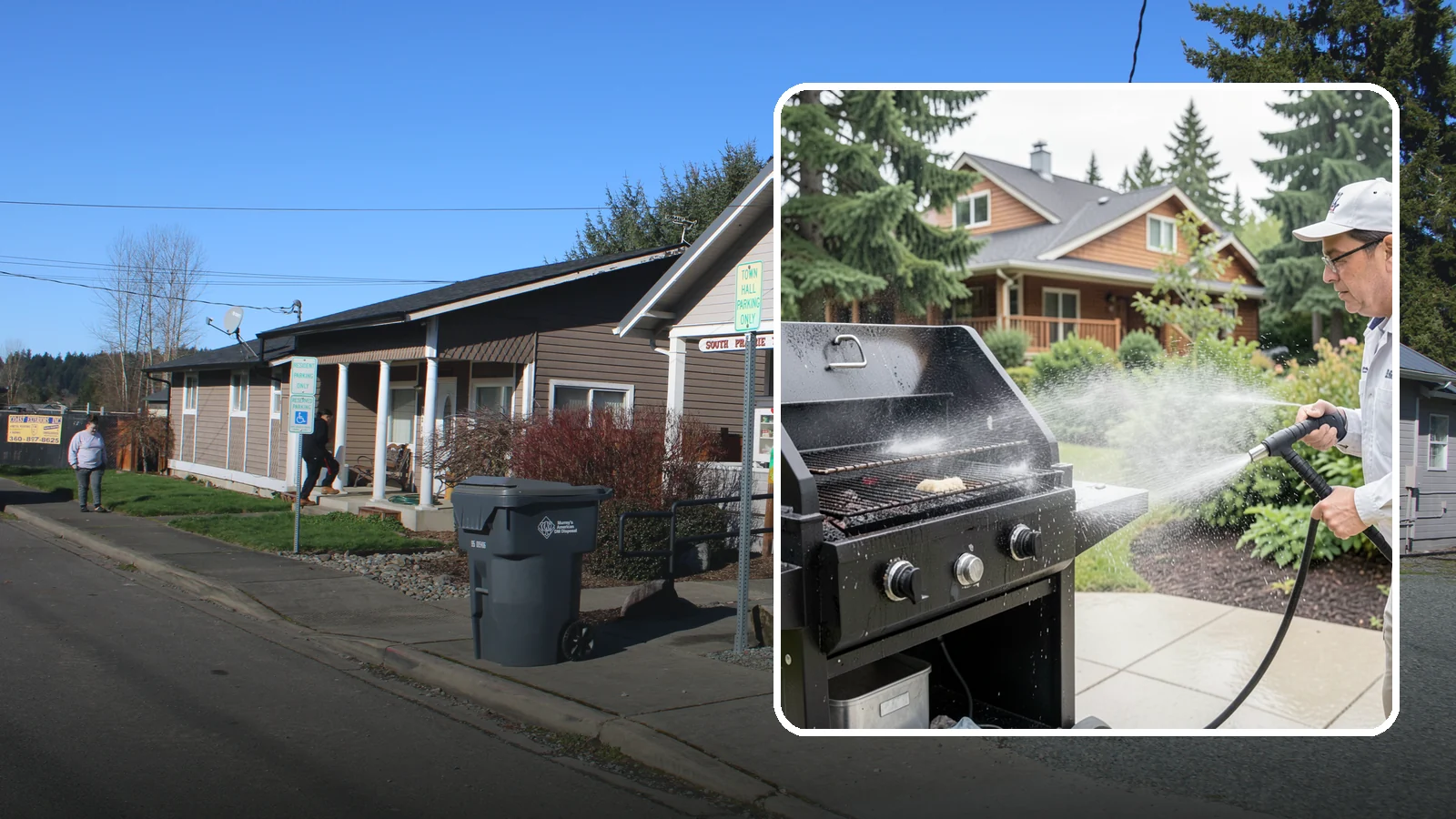 BBQ Grill Cleaning in South Prairie, Pierce County, WA - We degrease grates, burners, and exterior housings so your grill is safe and ready for that rare Washington sunny cookout.