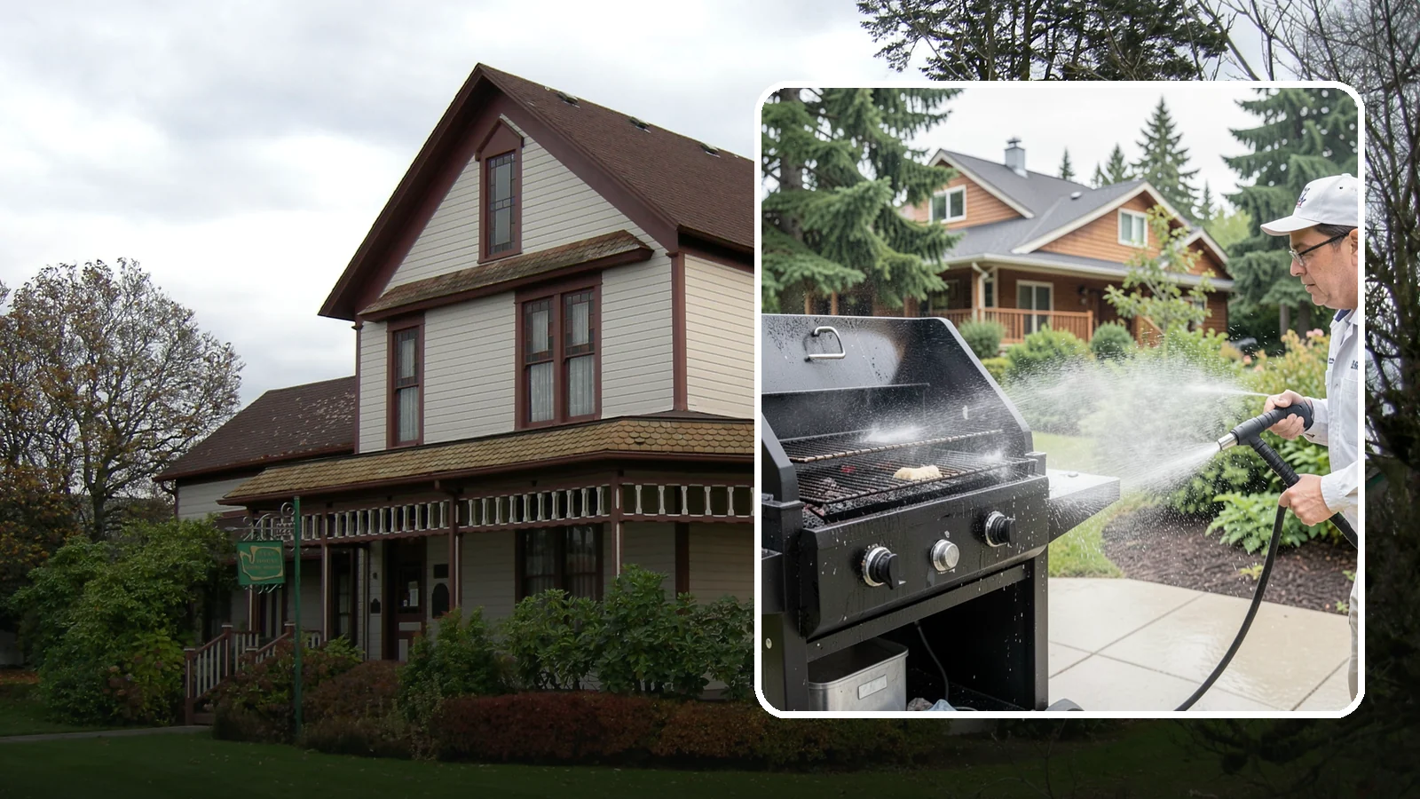 BBQ Grill Cleaning in Sumner, Pierce County, WA - We degrease grates, burners, and exterior housings so your grill is safe and ready for that rare Washington sunny cookout.