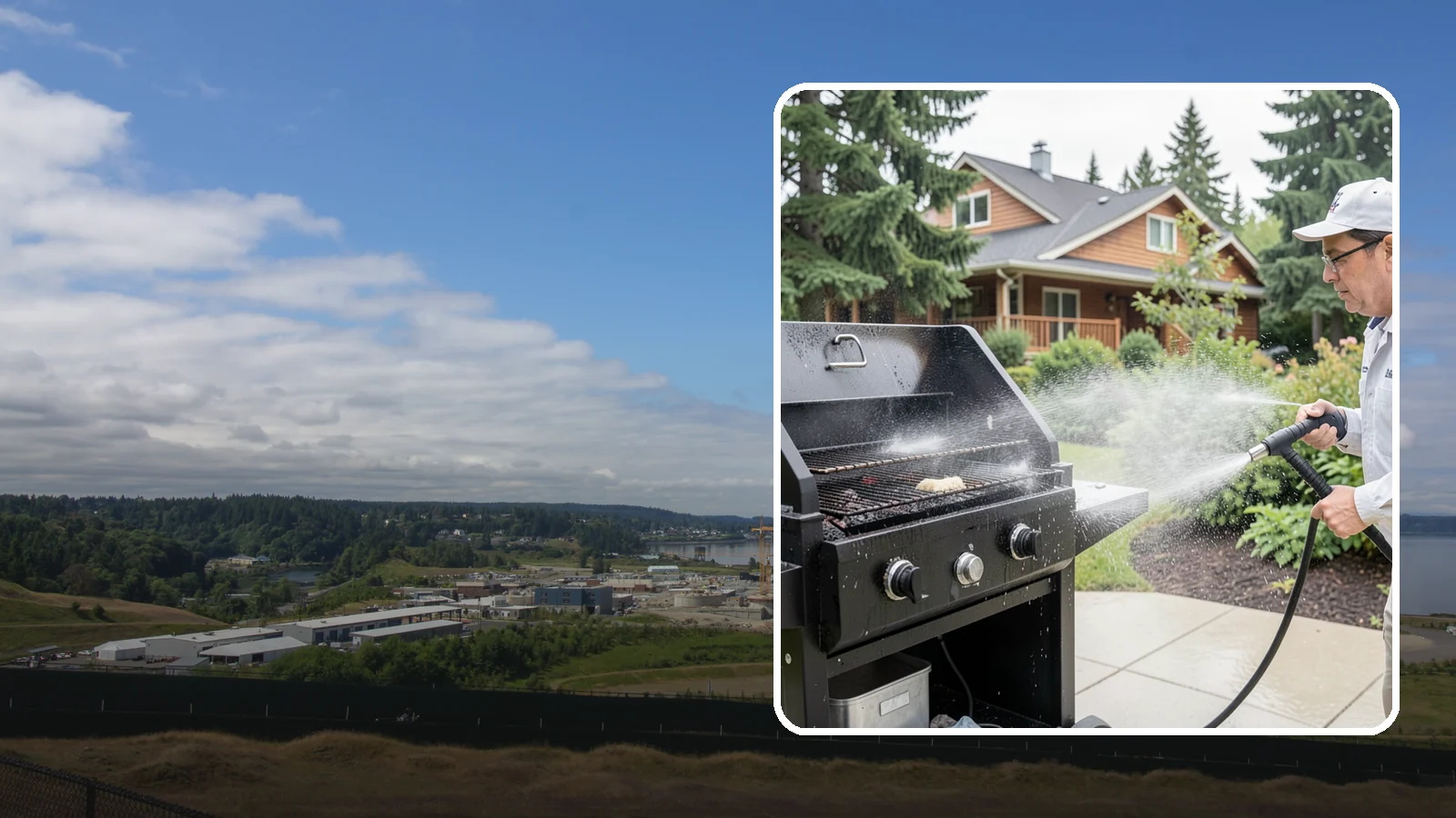 BBQ Grill Cleaning in University Place, Pierce County, WA - We degrease grates, burners, and exterior housings so your grill is safe and ready for that rare Washington sunny cookout.
