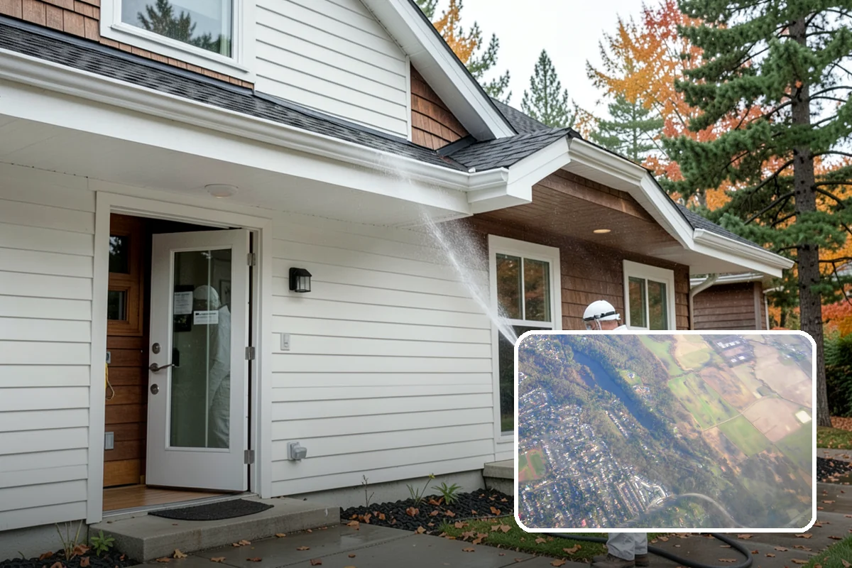 Biannual House Washing in Algona, King County, WA - Keeps shaded and tree-covered homes free of visible algae