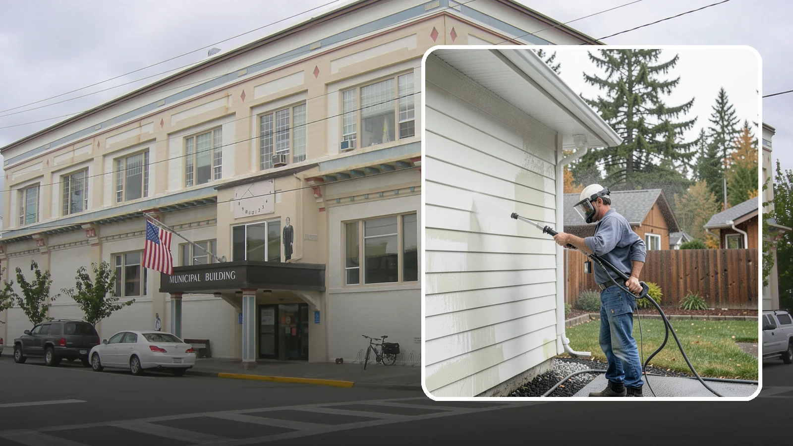 Biannual House Washing in Anacortes, Skagit County, WA - Biannual house washing cleans your home's exterior twice a year to stay ahead of the algae and film that build fast in a wet...
