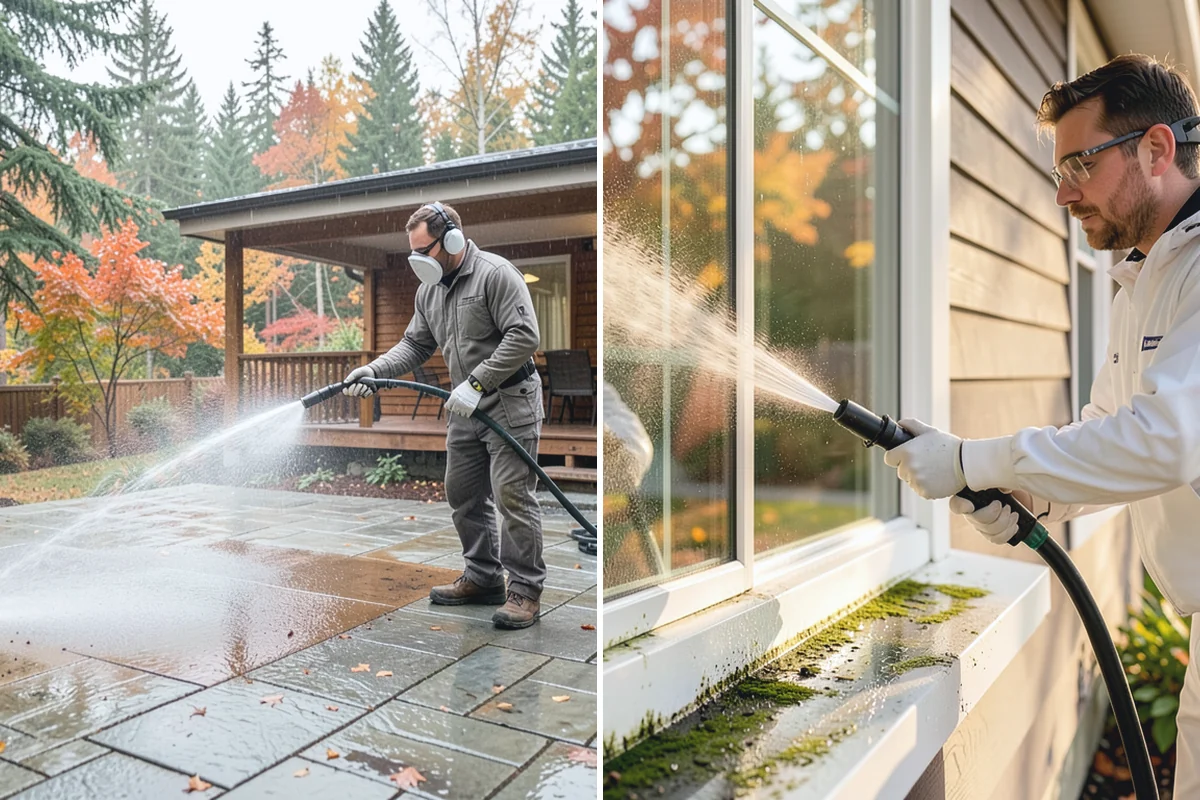 Biannual House Washing in Beaux Arts Village, King County, WA - Establish the two-visit schedule around spring and fall