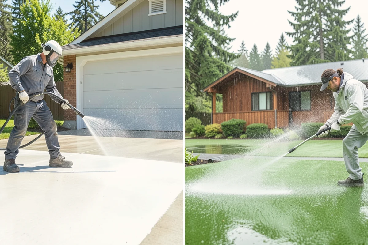 Biannual House Washing in Bellevue, King County, WA - Establish the two-visit schedule around spring and fall