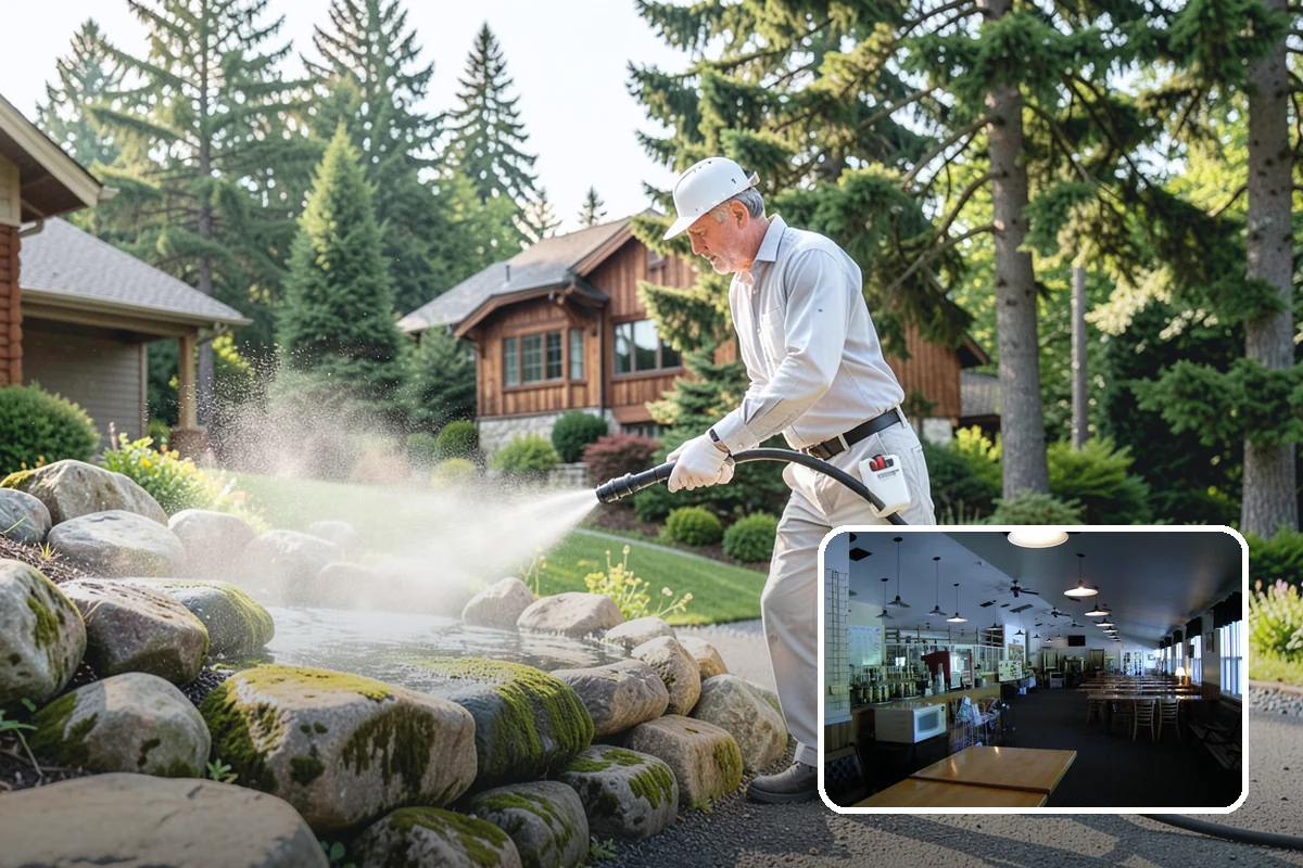 Biannual House Washing in Black Diamond, King County, WA - Keeps shaded and tree-covered homes free of visible algae