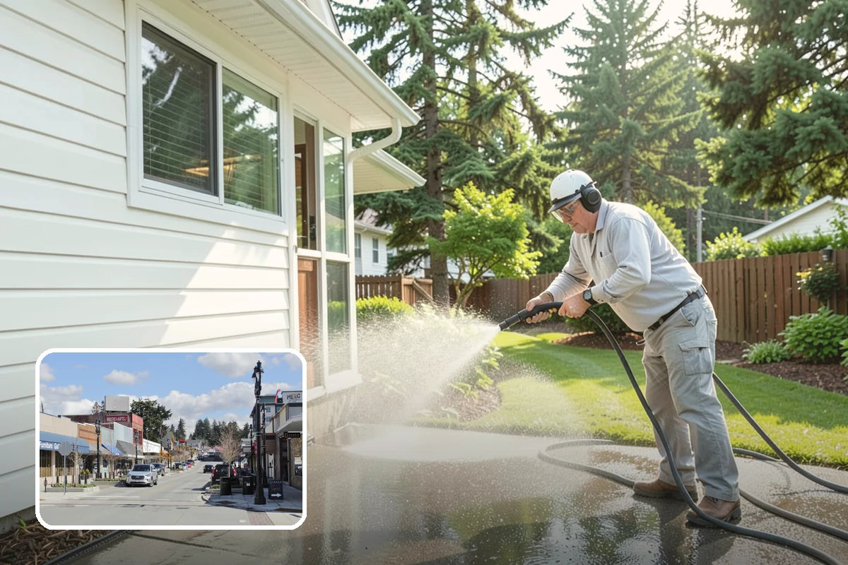 Biannual House Washing in Bothell, King County, WA - Keeps shaded and tree-covered homes free of visible algae