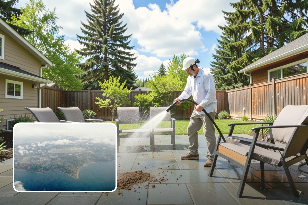 Biannual House Washing in Burien, King County, WA - Keeps shaded and tree-covered homes free of visible algae