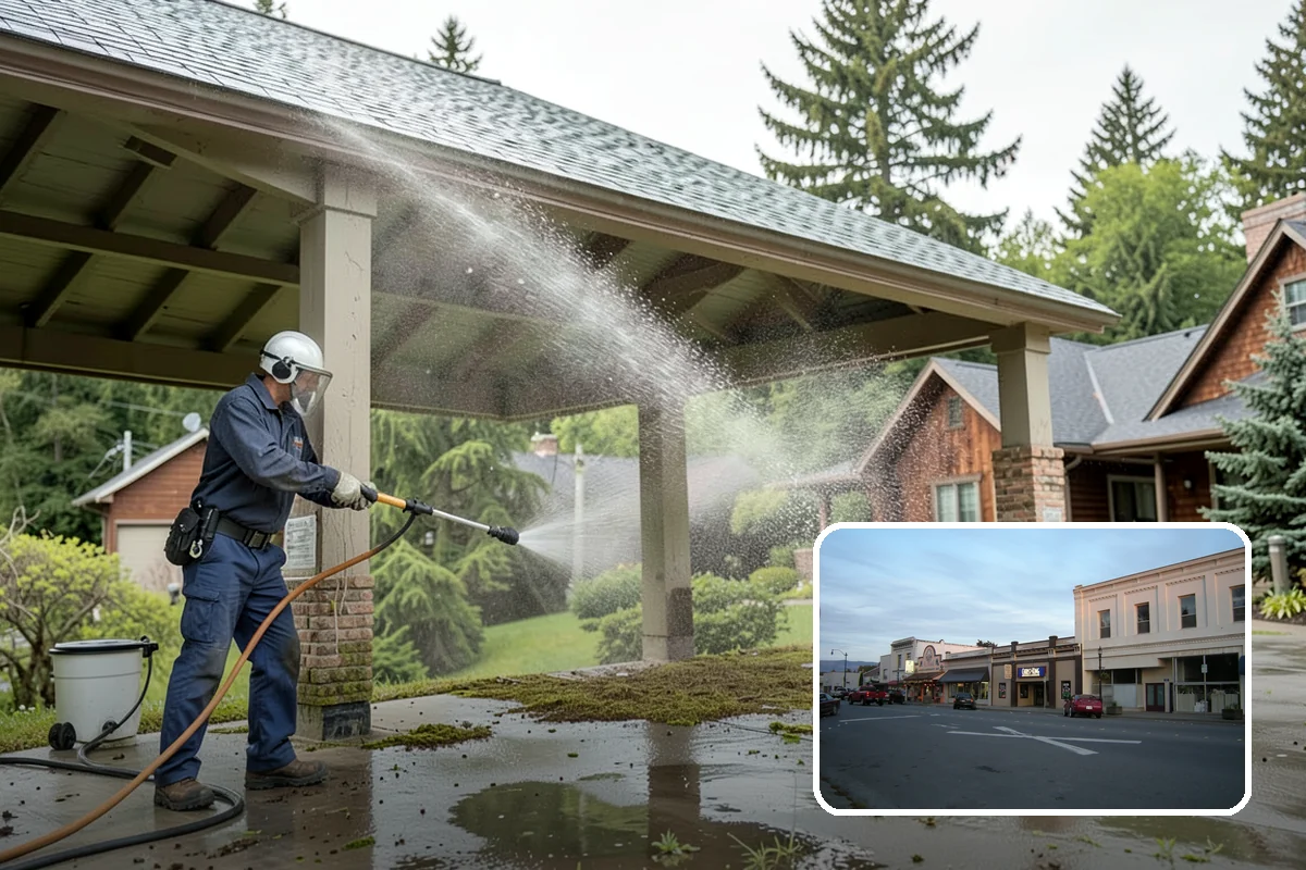 Biannual House Washing in Burlington, Skagit County, WA - Keeps shaded and tree-covered homes free of visible algae