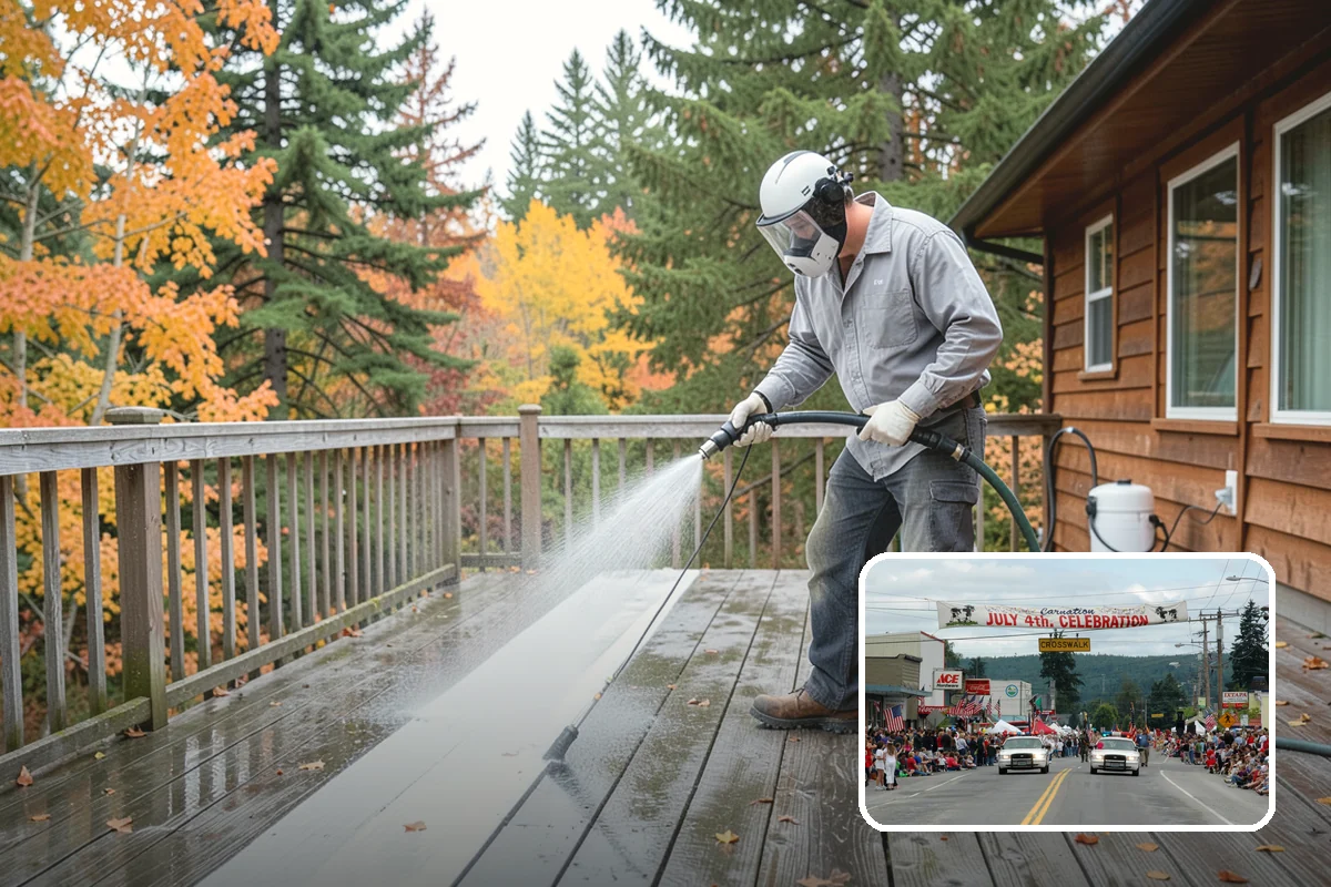 Biannual House Washing in Carnation, King County, WA - Keeps shaded and tree-covered homes free of visible algae
