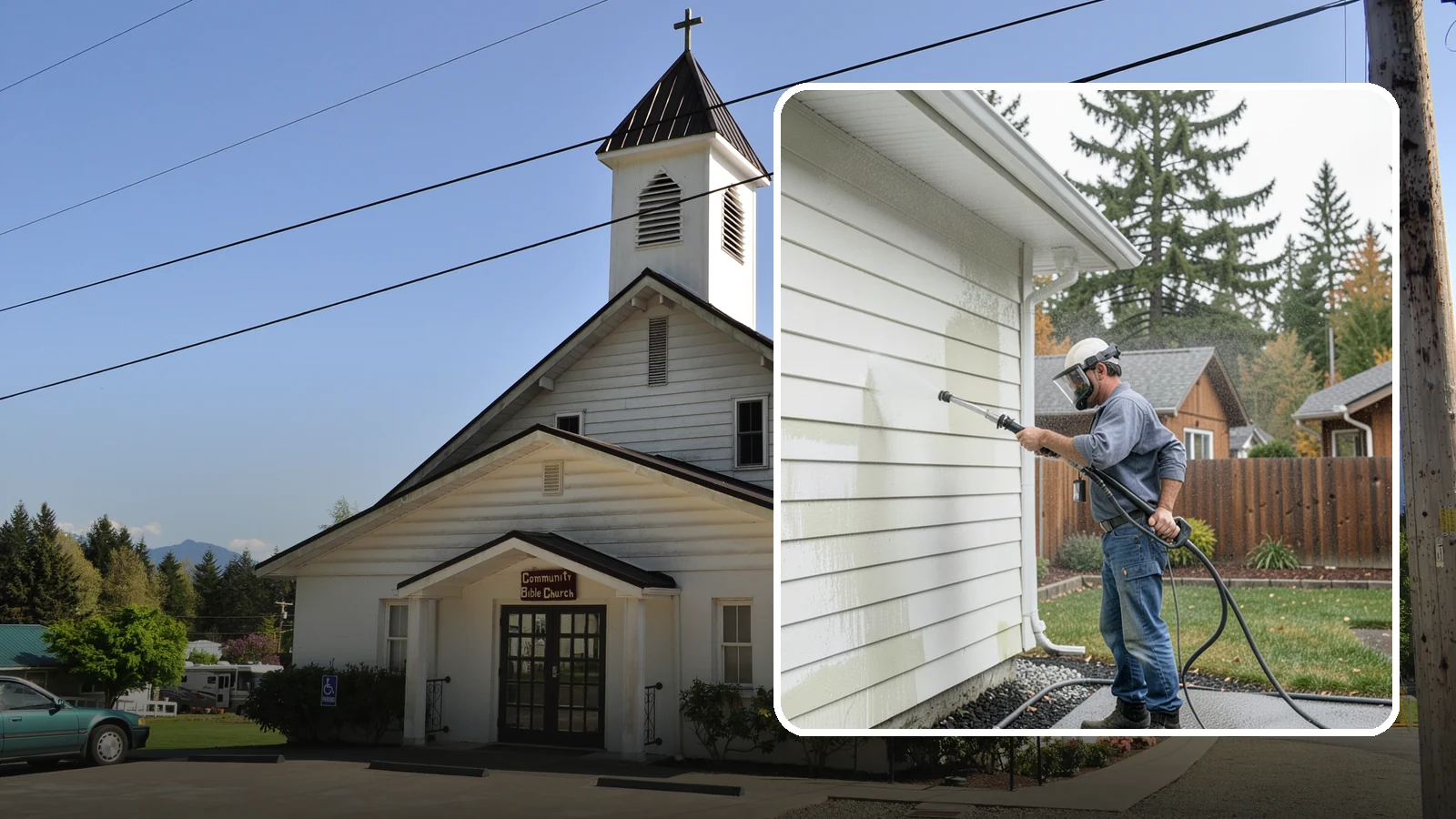Biannual House Washing in Concrete, Skagit County, WA - Biannual house washing cleans your home's exterior twice a year to stay ahead of the algae and film that build fast in a wet...
